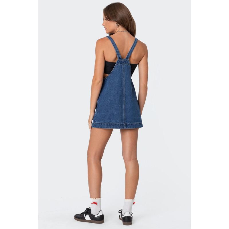 Alina | Overall Denim Mini Dress