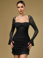 Lucy | Mesh Mini Dress