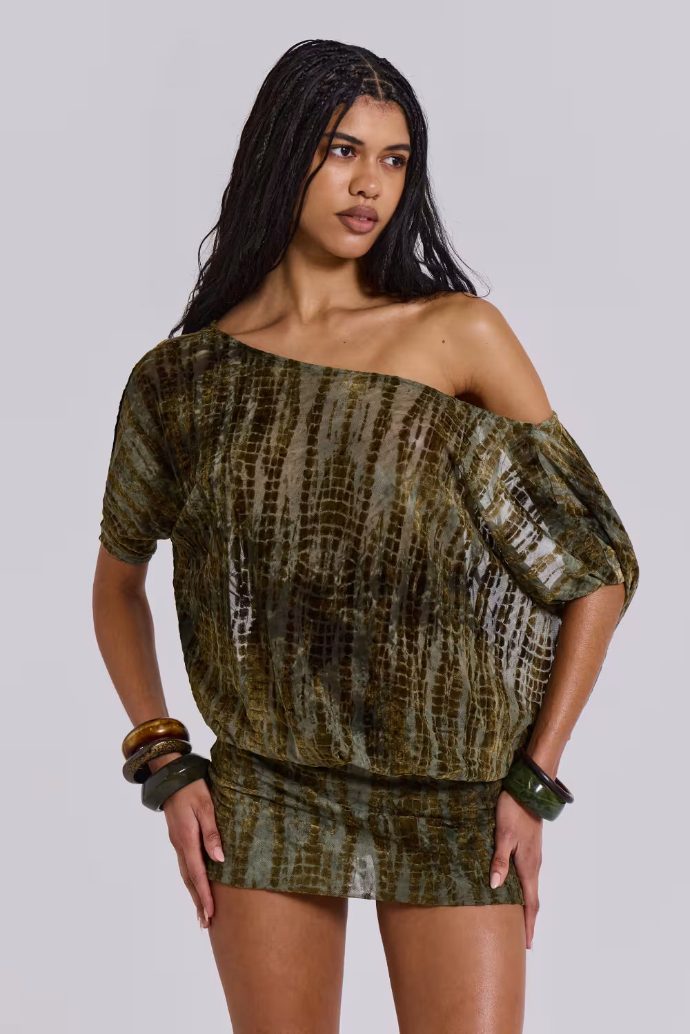 Nyx | Devore Backless Mini Dress