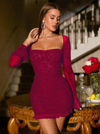 Lucy | Mesh Mini Dress