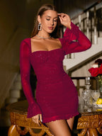 Lucy | Mesh Mini Dress